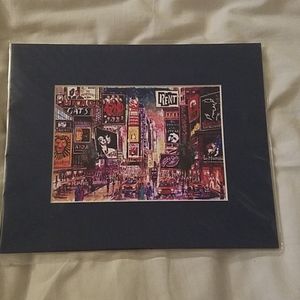 8×10 with matte reprint art